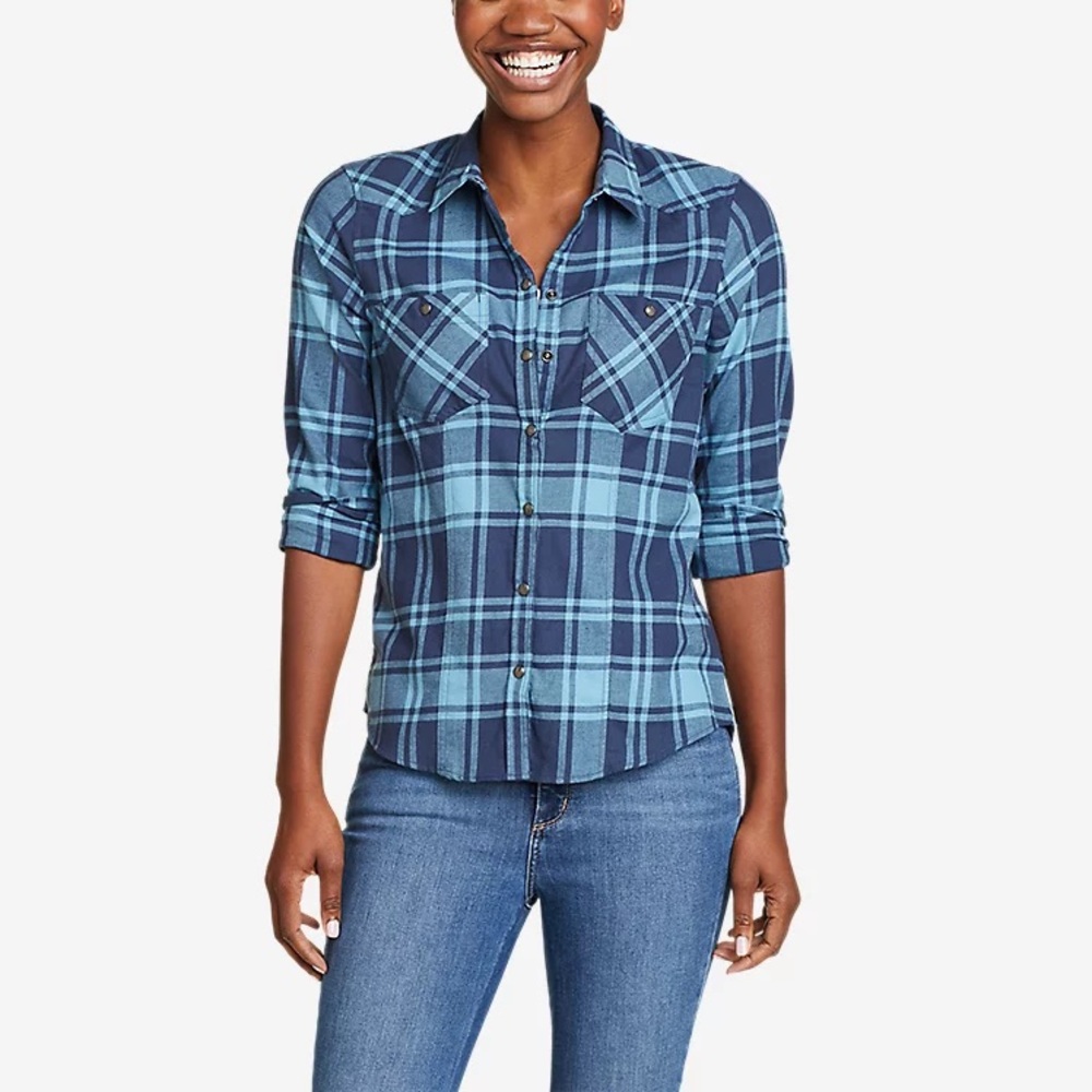Eddie Bauer Blue Flannel